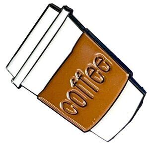 Coffee Cup Lapel Pin Latte Drink Hot Drink Cup Brooch Badge Jewelry Gift Pin
